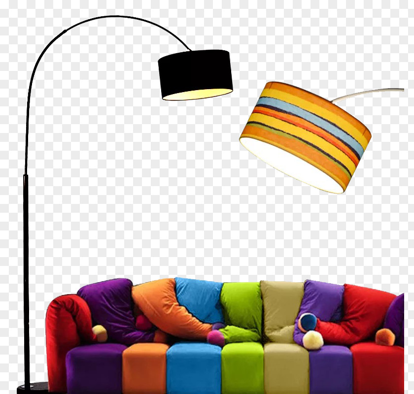 Living Room Floor Lamp Lighting Couch Bedroom PNG