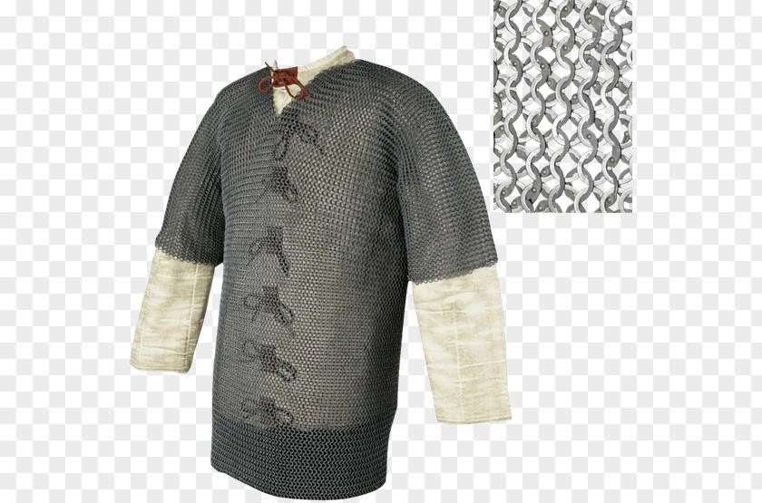 T-shirt Middle Ages Mail Hauberk Sleeve PNG