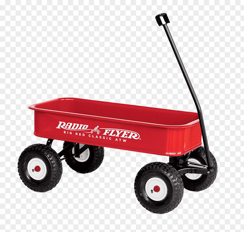 Toy Wagon Radio Flyer PNG Flyer, red wagon clipart PNG