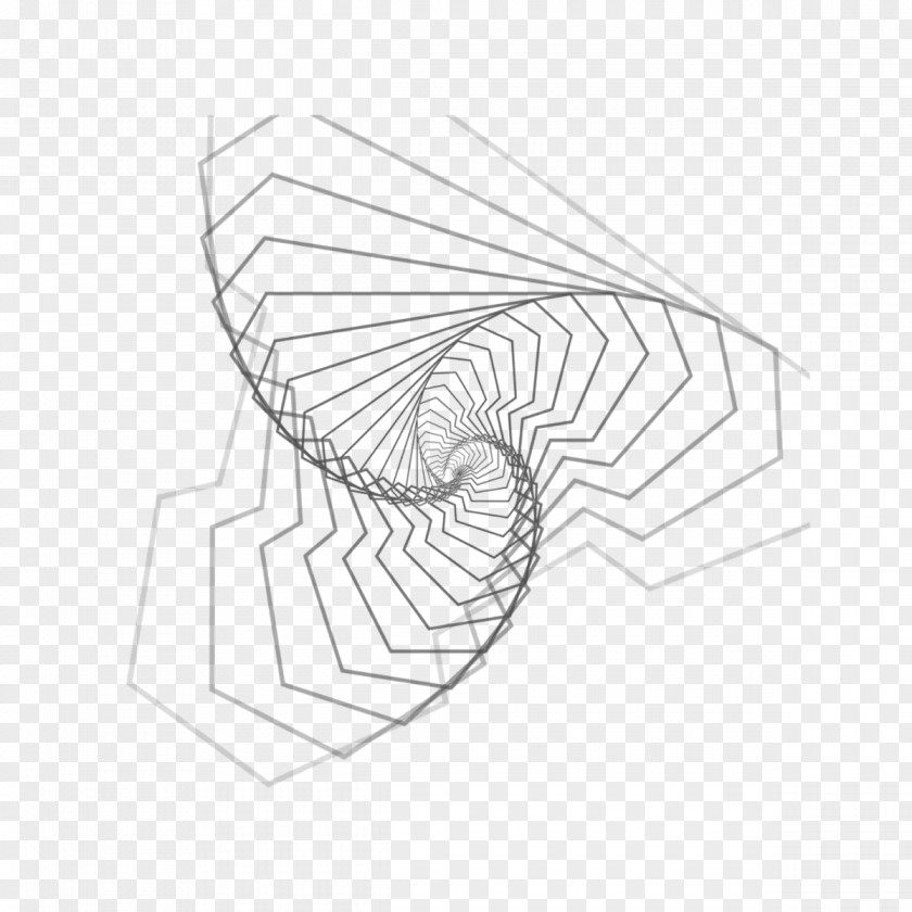 Leaf Line Art Drawing White PNG