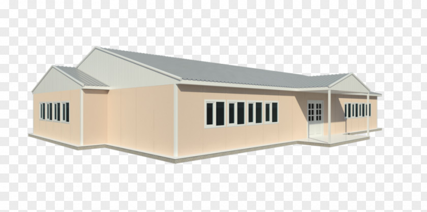 Prefabricated Barrel Ceiling Roof House Facade Property Shed PNG