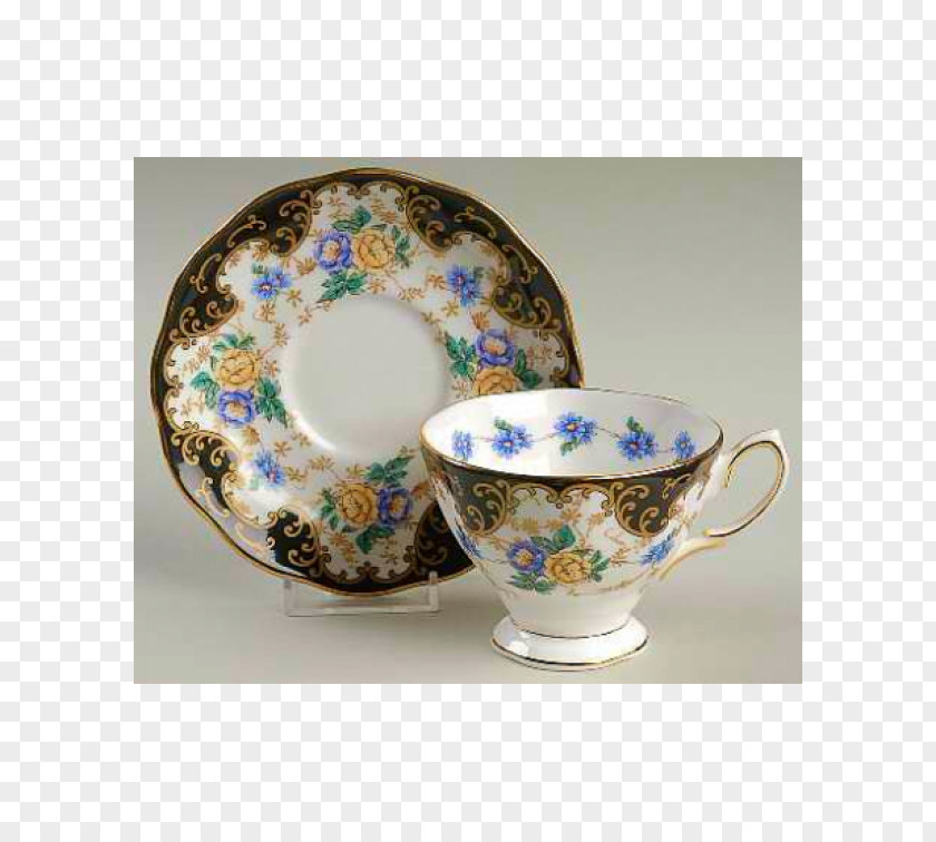 Royal Albert Coffee Cup Saucer Plate Teacup ロイヤルアルバート PNG