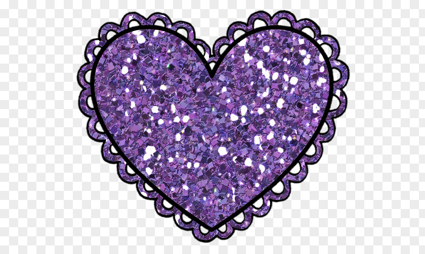 Share Button Creative Valentine's Day Sticker Purple Heart Gift PNG