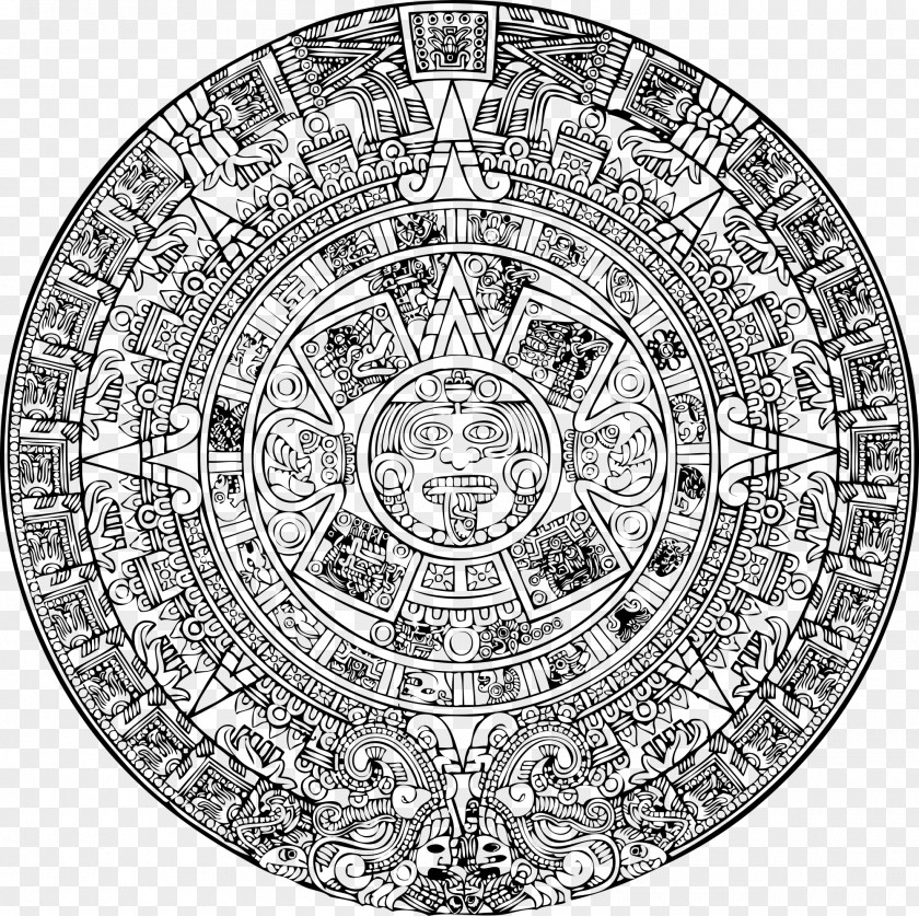 Aztec Calendar Stone Empire Mesoamerica PNG
