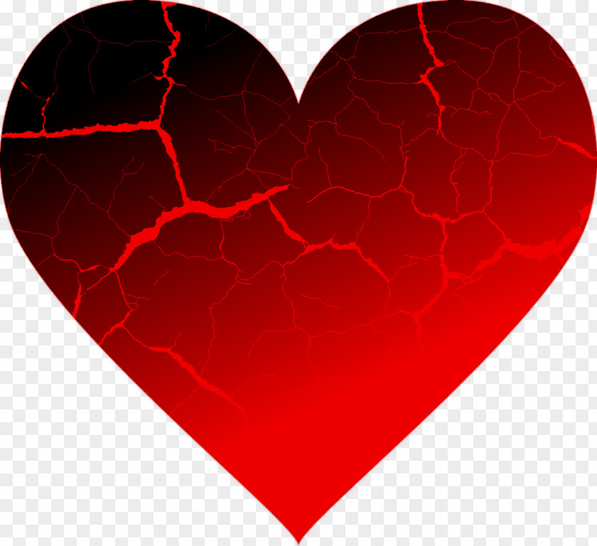 Crack Heart Valentine's Day Clip Art PNG