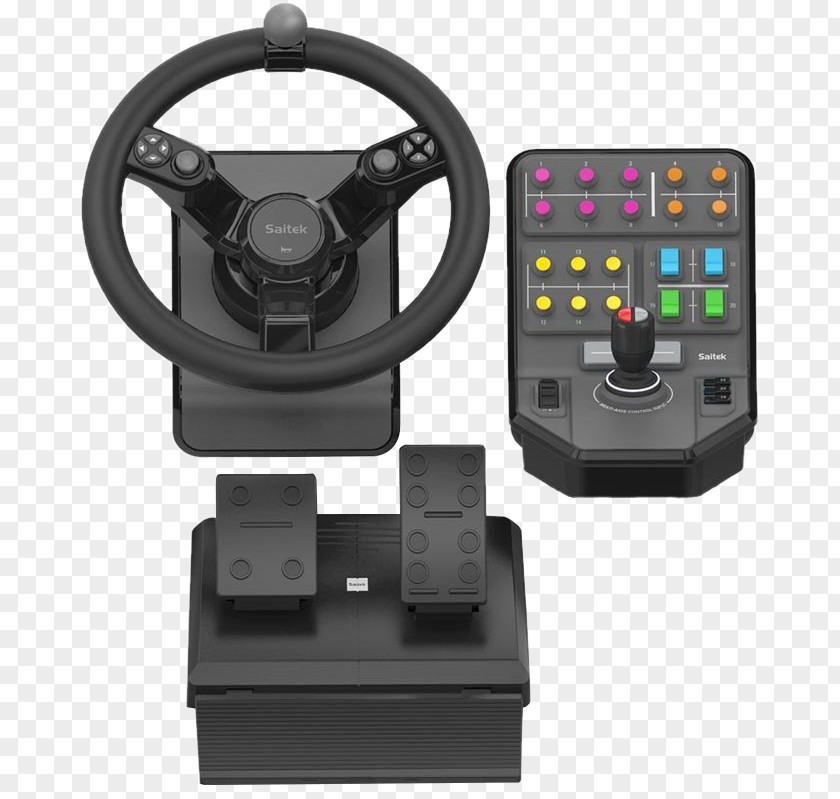 Joystick Farming Simulator 17 Game Controllers Saitek Farm SIM Side Panel Control Deck Bundle PNG