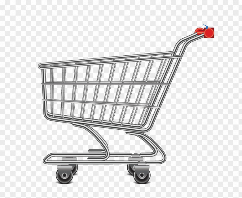 Metal Shopping Cart Clip Art PNG
