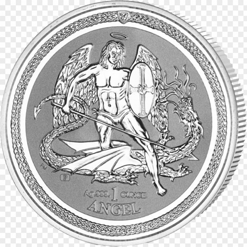 Silver Coin Michael Troy Ounce PNG