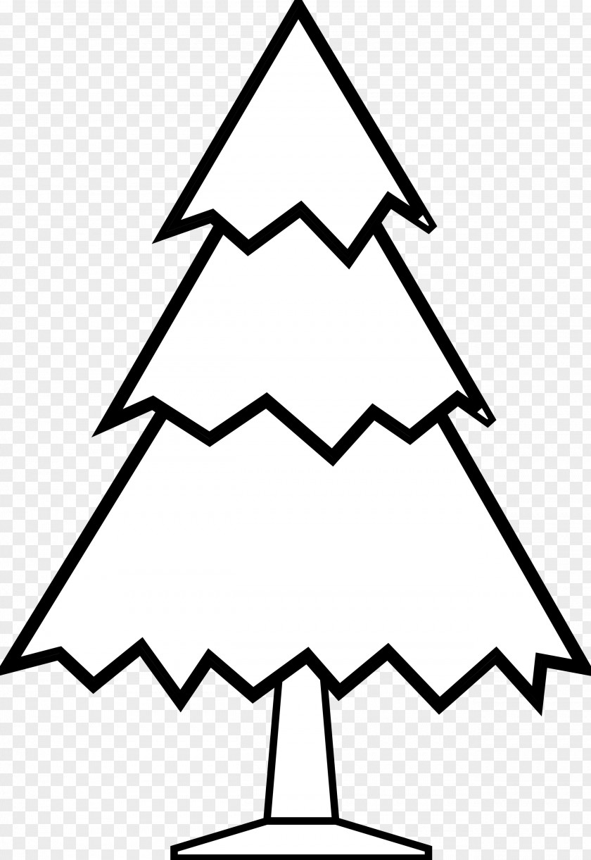Christmas Tree Drawing S Black And White Clip Art PNG