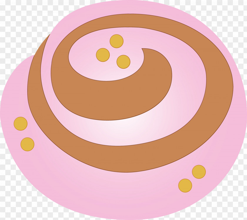 Circle Pink Pattern Sticker Plate PNG