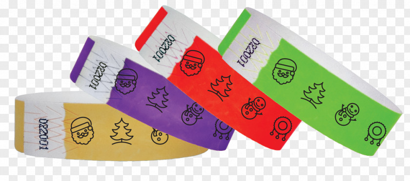 Make A Snowman Paper Wristband Tyvek Bracelet Label PNG