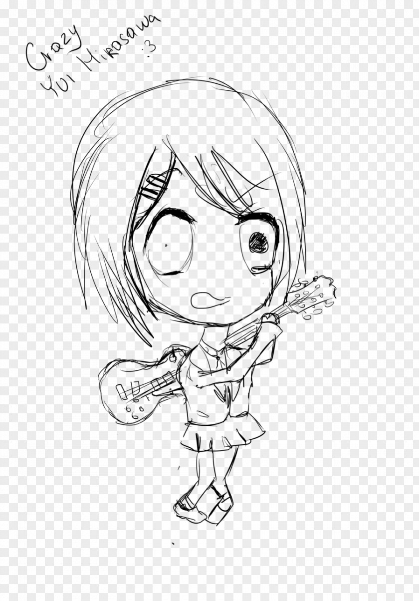 Yui Hirasawa Homo Sapiens Line Art Ear Human Behavior Sketch PNG