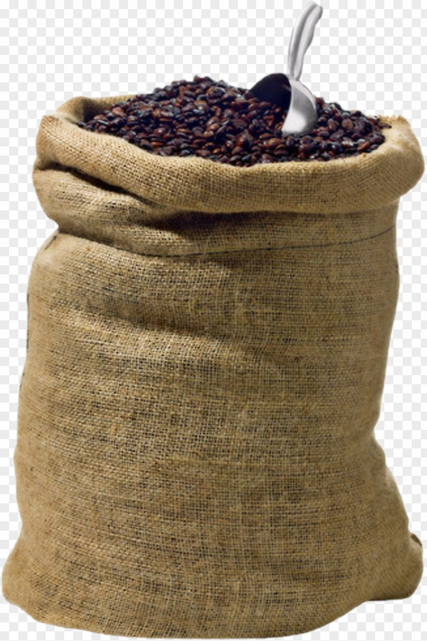 Black Beans Coffee Gunny Sack Clip Art PNG