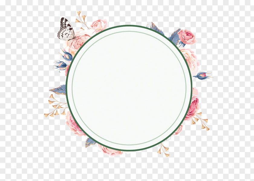 Fresh And Beautiful Wreath Borders Flower Garland PNG