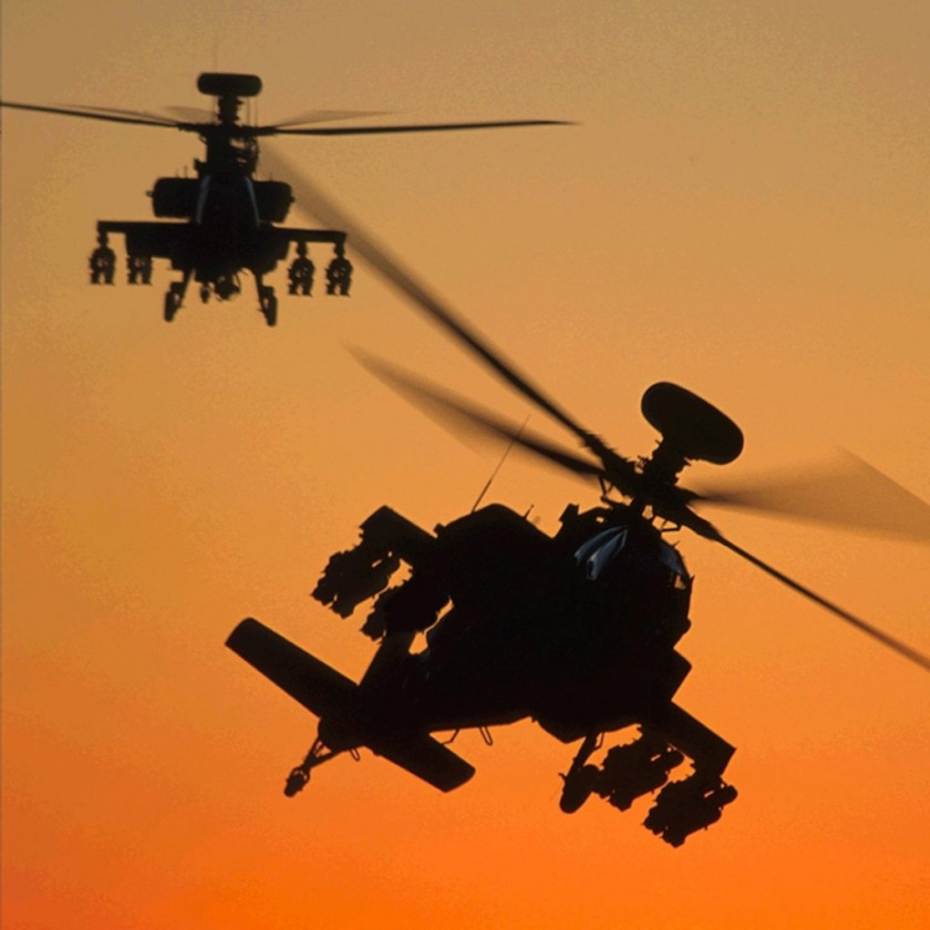 Helicopters Boeing AH-64 Apache Attack Helicopter Aircraft PNG