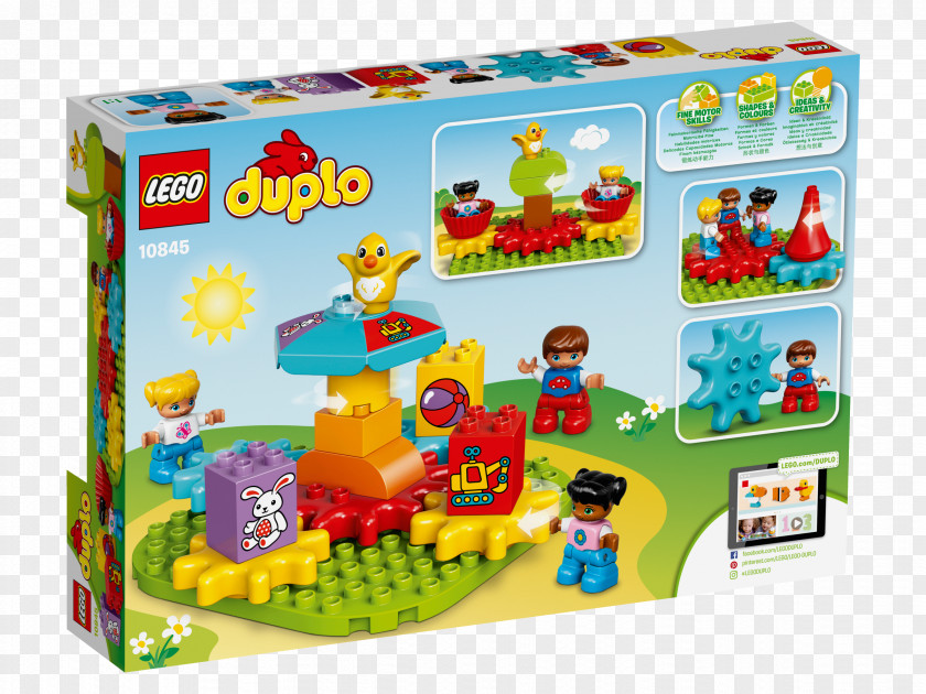 Toy LEGO 10845 DUPLO My First Carousel Construction Set 10847 Number Train PNG