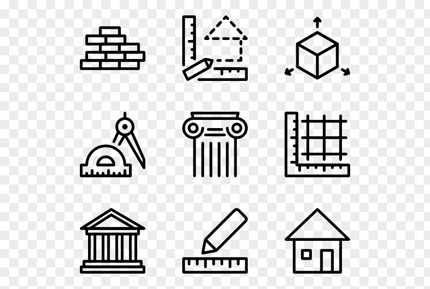Architectural Vector Graphic Design Icon PNG