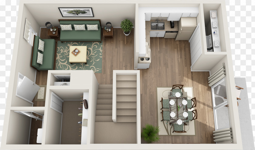 House Apartment Kitchen Bedroom Floor Plan PNG