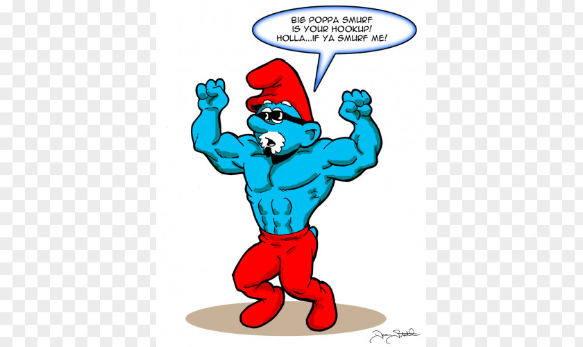 BLUEBERRY JUICE Papa Smurf Smurfette The Smurfs Joke PNG