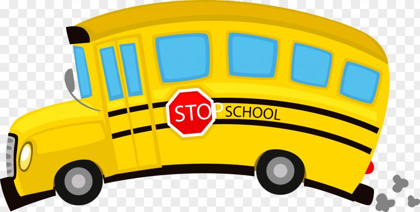Yellow School Bus Drawing Illustration PNG