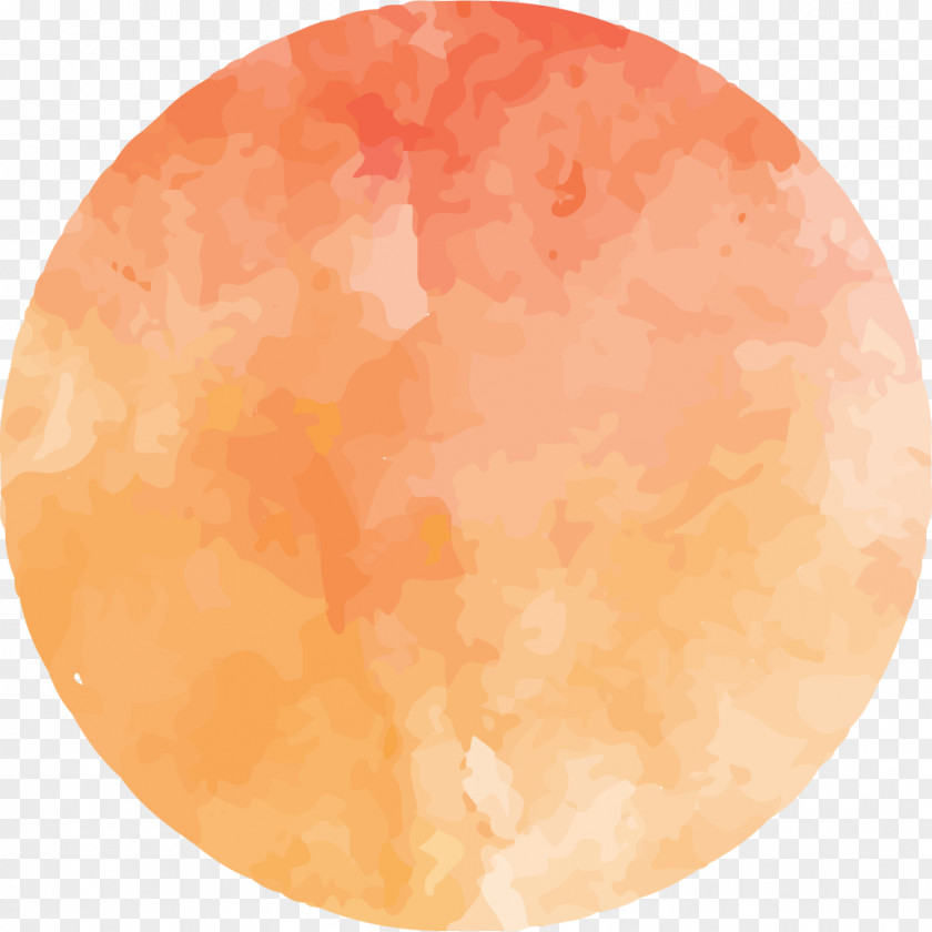 Hand-painted Abstract Watercolor Dot Planet Circle Painting Ink Download PNG