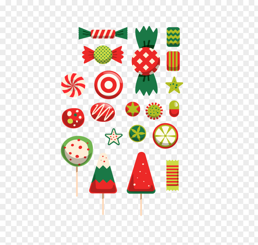Vector Christmas Candy Cane PNG