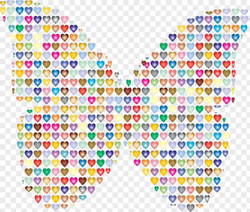 Wings Butterfly Heart Color Drawing Clip Art PNG