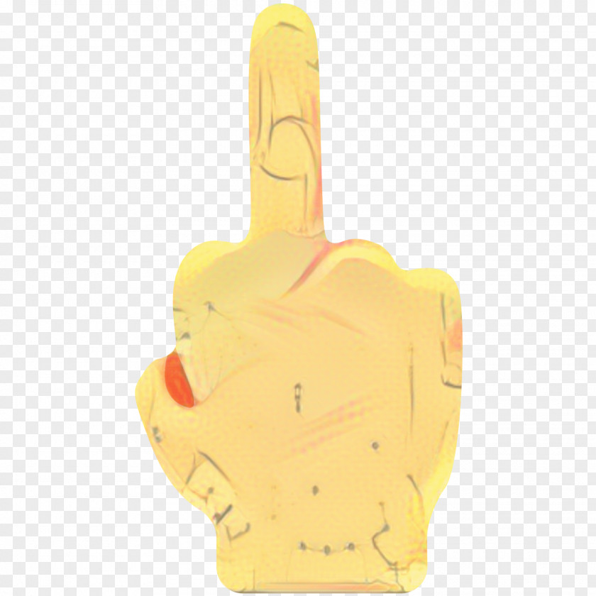 Glove Thumb Yellow Background PNG