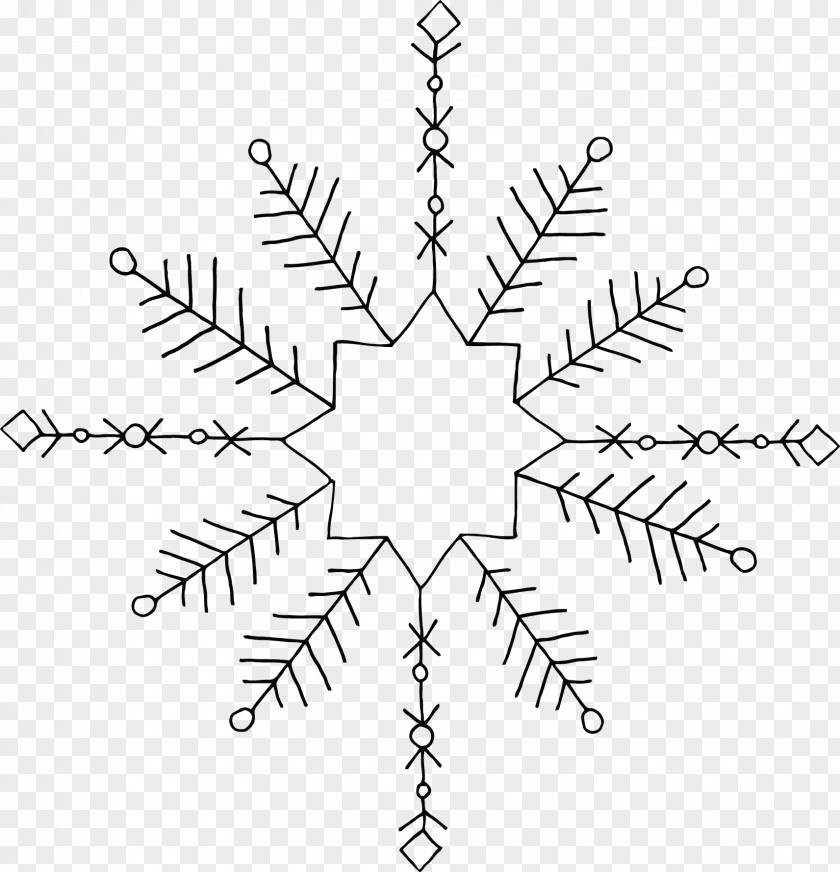 Snowflake Elements Coloring Book Symbol Tattoo PNG