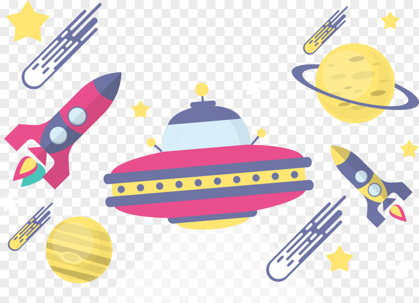 Vector Spaceship Euclidean Rocket Clip Art PNG