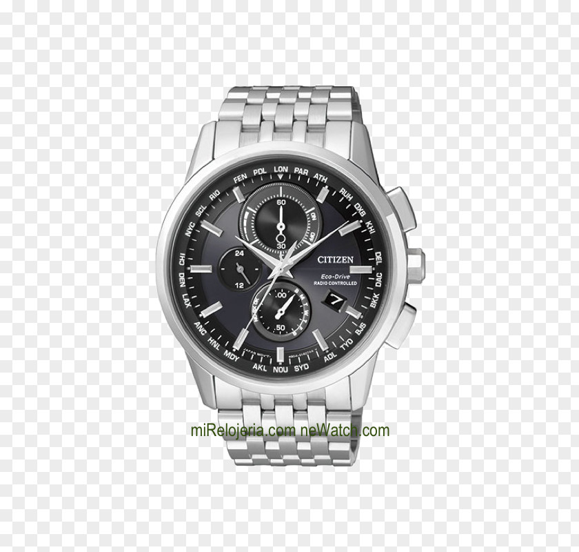 Watch Eco-Drive Radio Clock Citizen Holdings Chronograph PNG