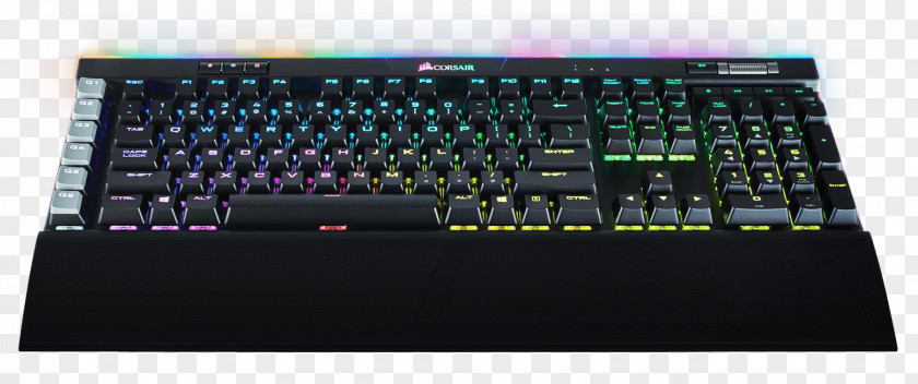 Cherry Computer Keyboard Corsair Gaming K95 Rgb Platinum Mechanical RGB MX Speed Color Model PNG