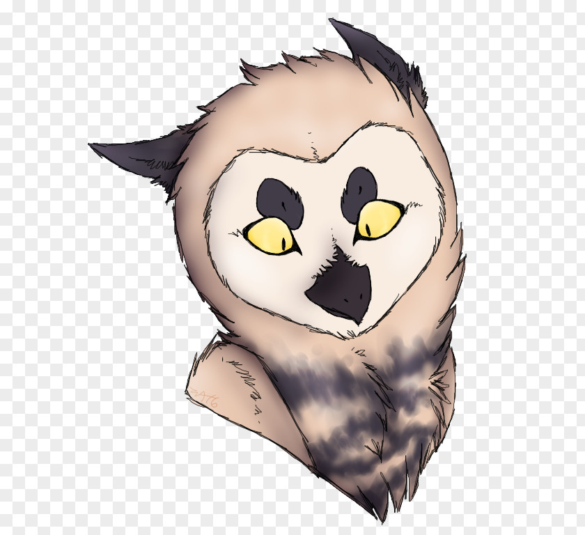 Ooo Shiny Whiskers Cat Owl Clip Art Illustration PNG
