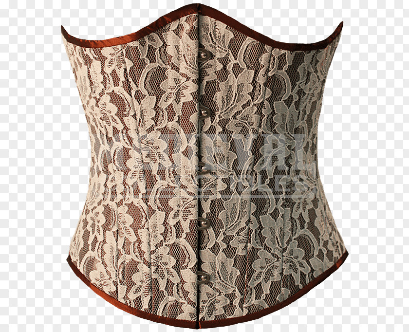 Silk Material Corset Bodice Waist Cincher Busk Bustier PNG