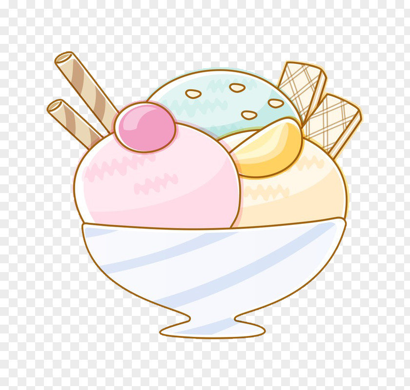 Sorbet Ice Cream Vector Graphics Cartoon Sundae PNG