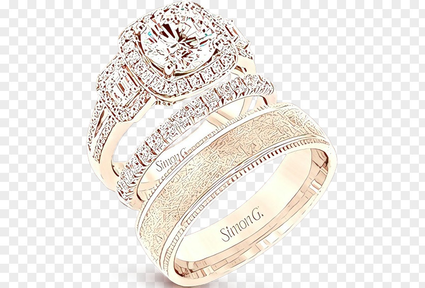 Wedding Ring Silver Platinum Diamond PNG