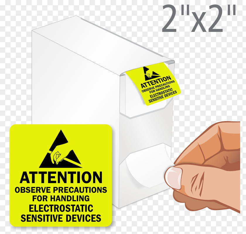 Attention Symbol Paper Packaging And Labeling Sticker PNG