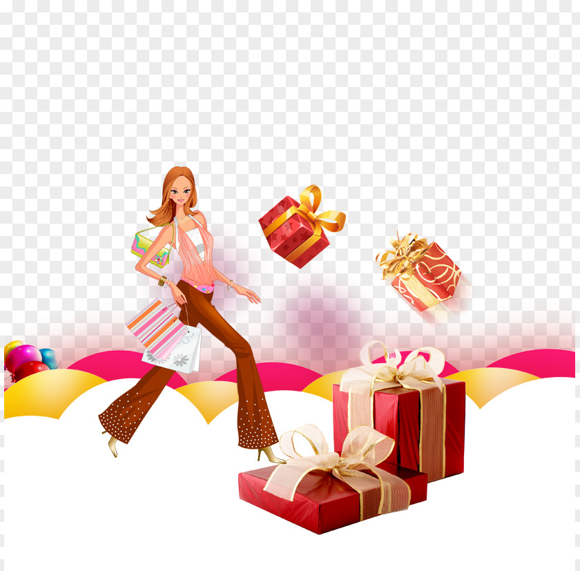 Gift Element Designer Decorative Box PNG