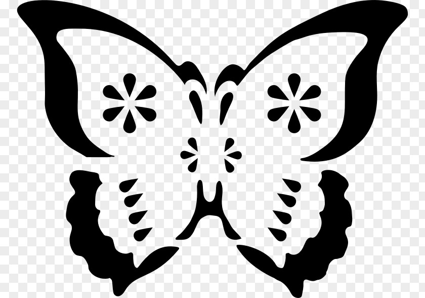 Stencil Butterfly Art Clip PNG