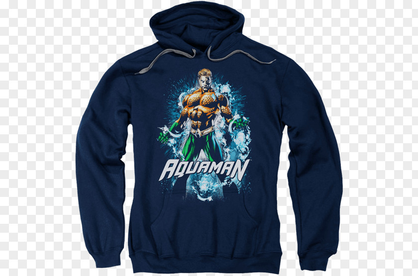 T-shirt Hoodie Aquaman Sweater Bluza PNG