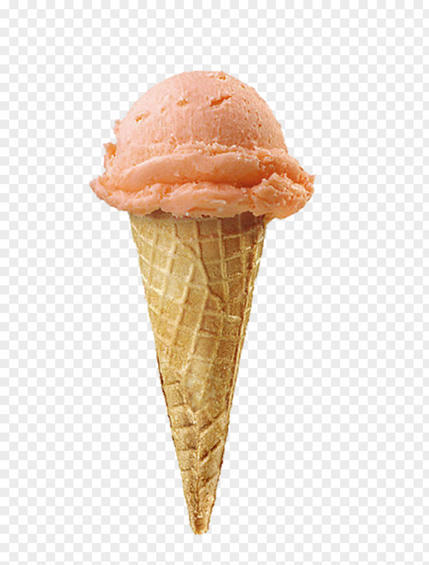 An Ice Cream Cone Sundae Strawberry PNG