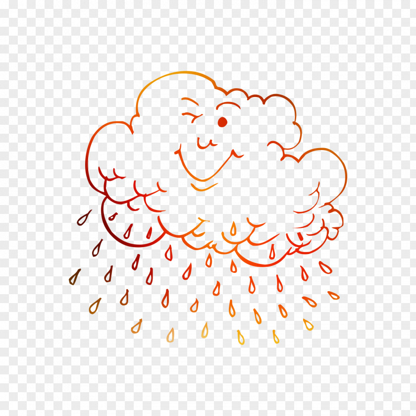 Coloring Book Rain Cloud Image Drawing PNG
