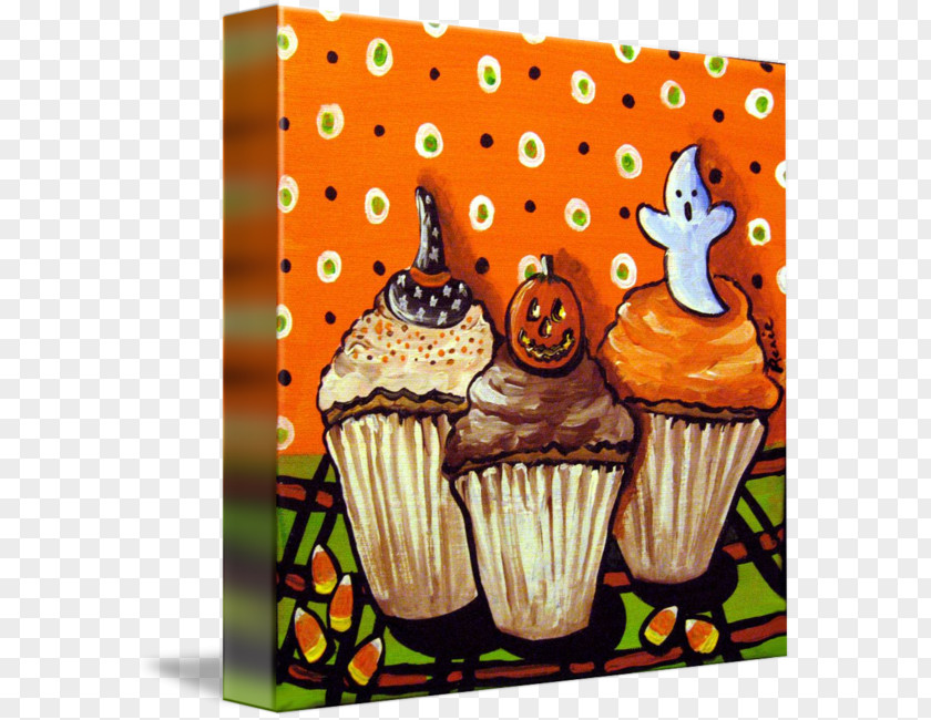 Halloween Cake East Urban Home Cupcakes Framed Graphic Art American Muffins DENY Designs 'Halloween Cupcakes' By Renie Britenbucher Arts PNG