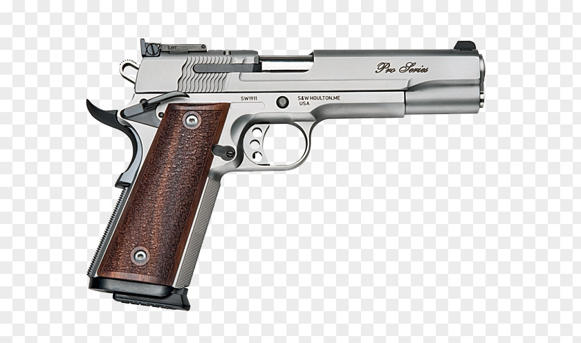 Handgun Transparent Background Smith & Wesson SW1911 Pistol .45 ACP 9xd719mm Parabellum PNG