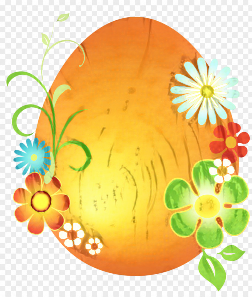 Orange Drawing Easter Bunny Background PNG