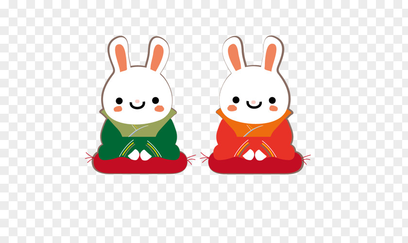Rabbit Japanese New Year Kagami Mochi Christmas And Holiday Season January Illustration PNG