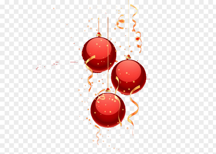 Red Ball Christmas Ornament PNG