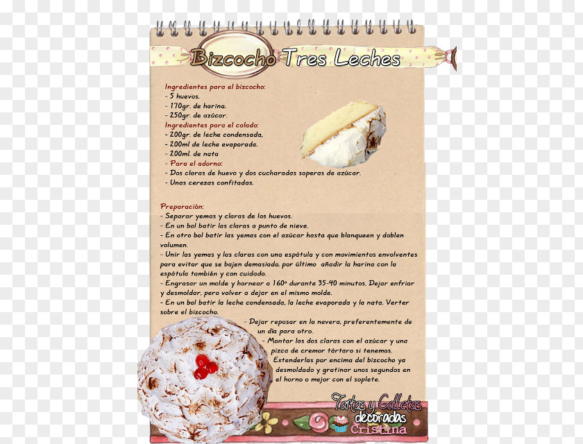 Tres Leches Frozen Dessert Recipe Baking Snack PNG