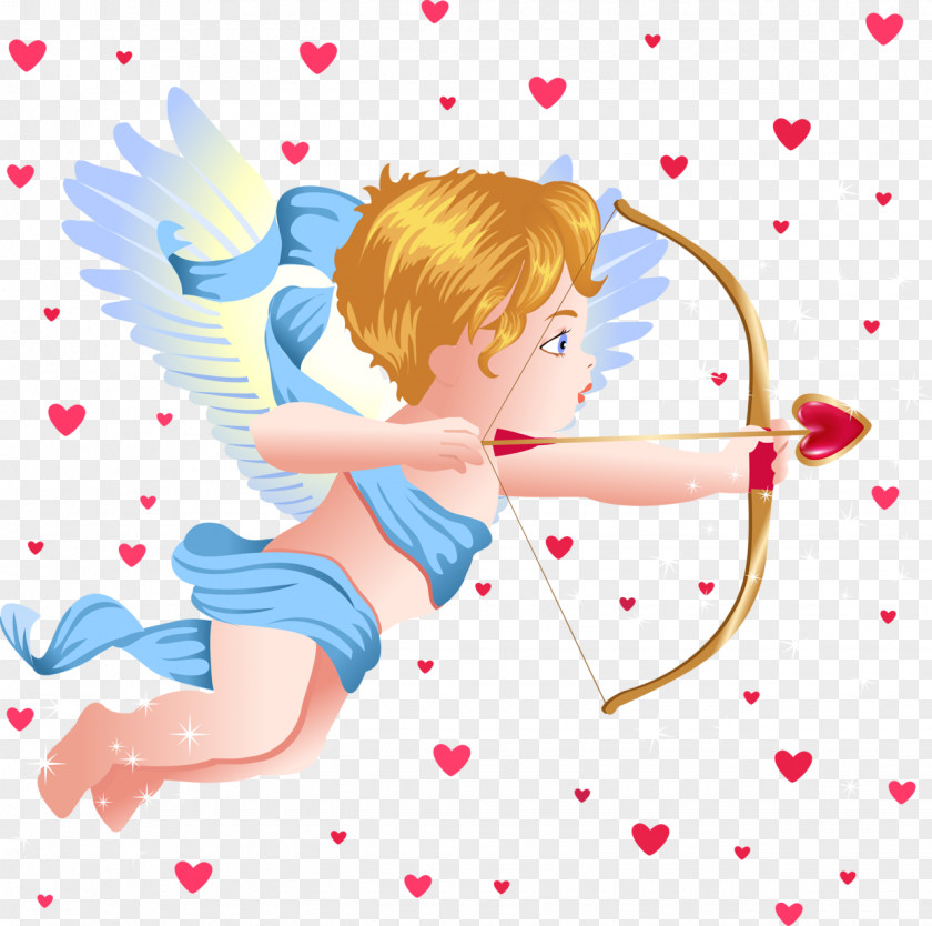 Angel With Cupid Bow Free Clipart Picture Kamadeva Clip Art PNG