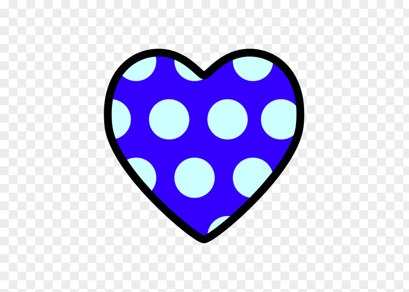 Blue Polka Dot Heart Clip Art Line Point Pattern Purple PNG